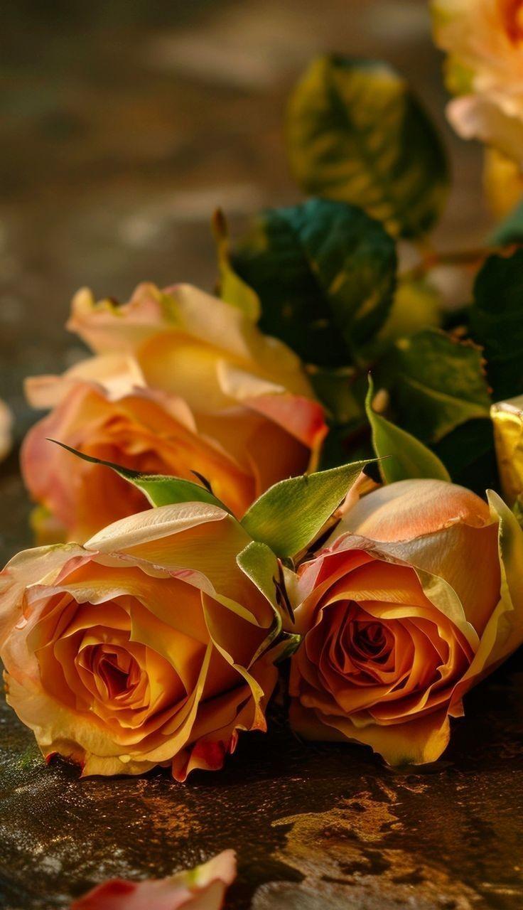 Sunset Serenity Amber Embrace Bouquet